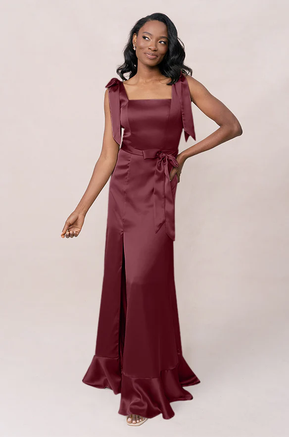 Stevie Satin Dress | Made To Order - Image 73