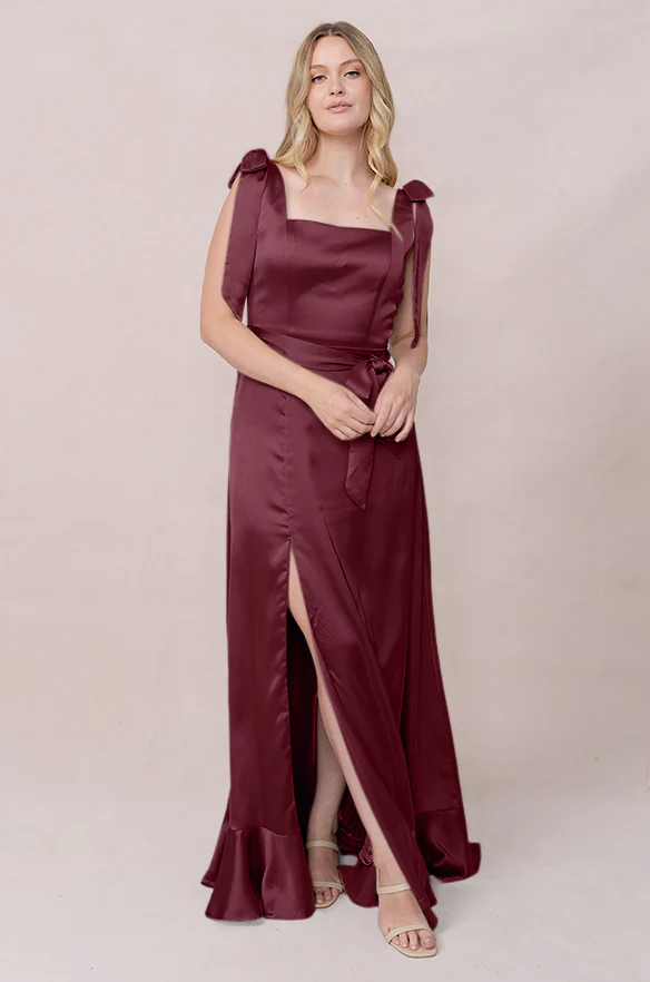 Stevie Satin Dress | Made To Order - Image 75