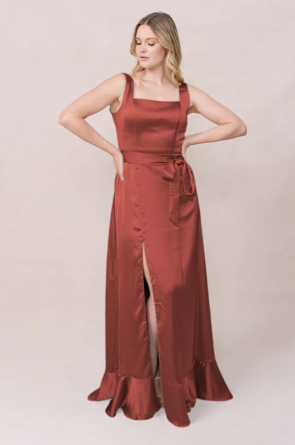 Stevie Satin Dress | Made To Order - Image 76
