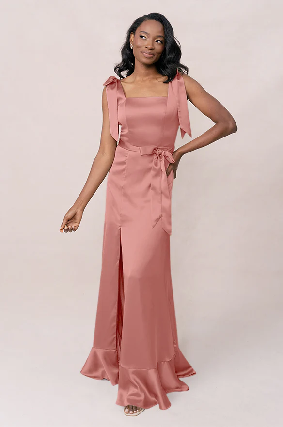 Stevie Satin Dress | Made To Order - Image 88