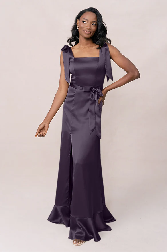 Stevie Satin Dress | Made To Order - Image 95