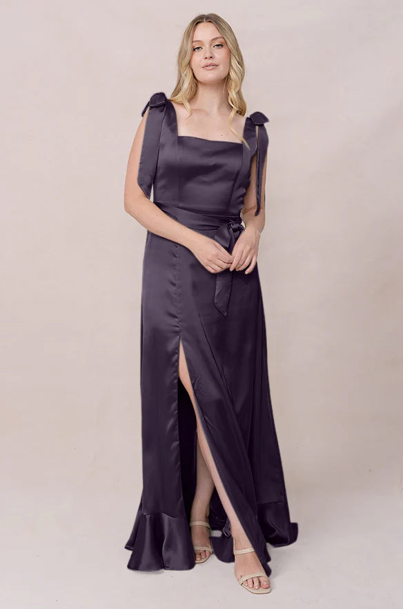 Stevie Satin Dress | Made To Order - Image 97