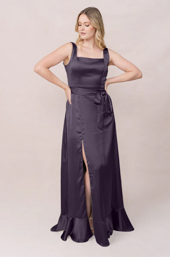 Stevie Satin Dress | Made To Order - Image 98