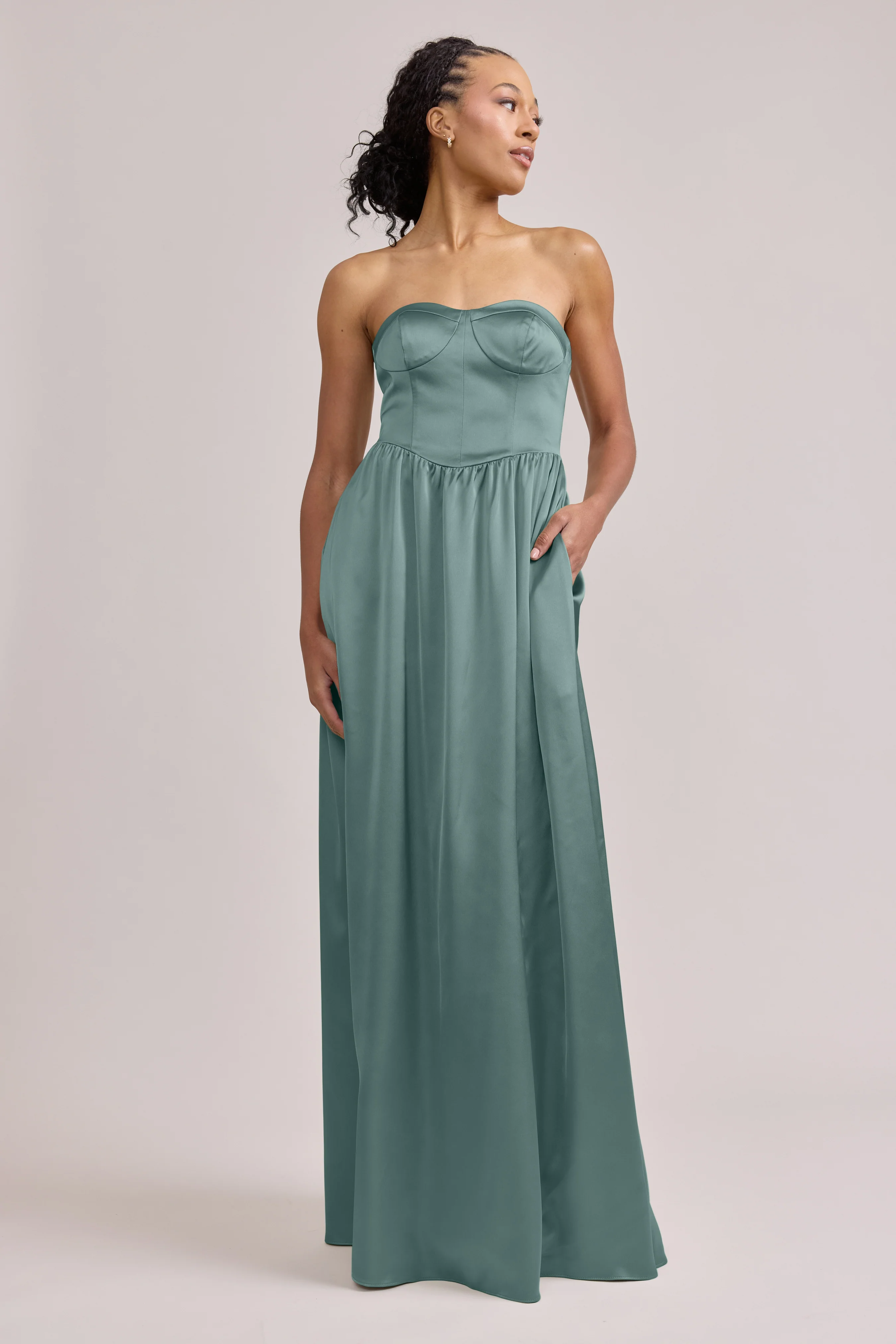 Sydney Satin Dress | Made To Order - Image 125
