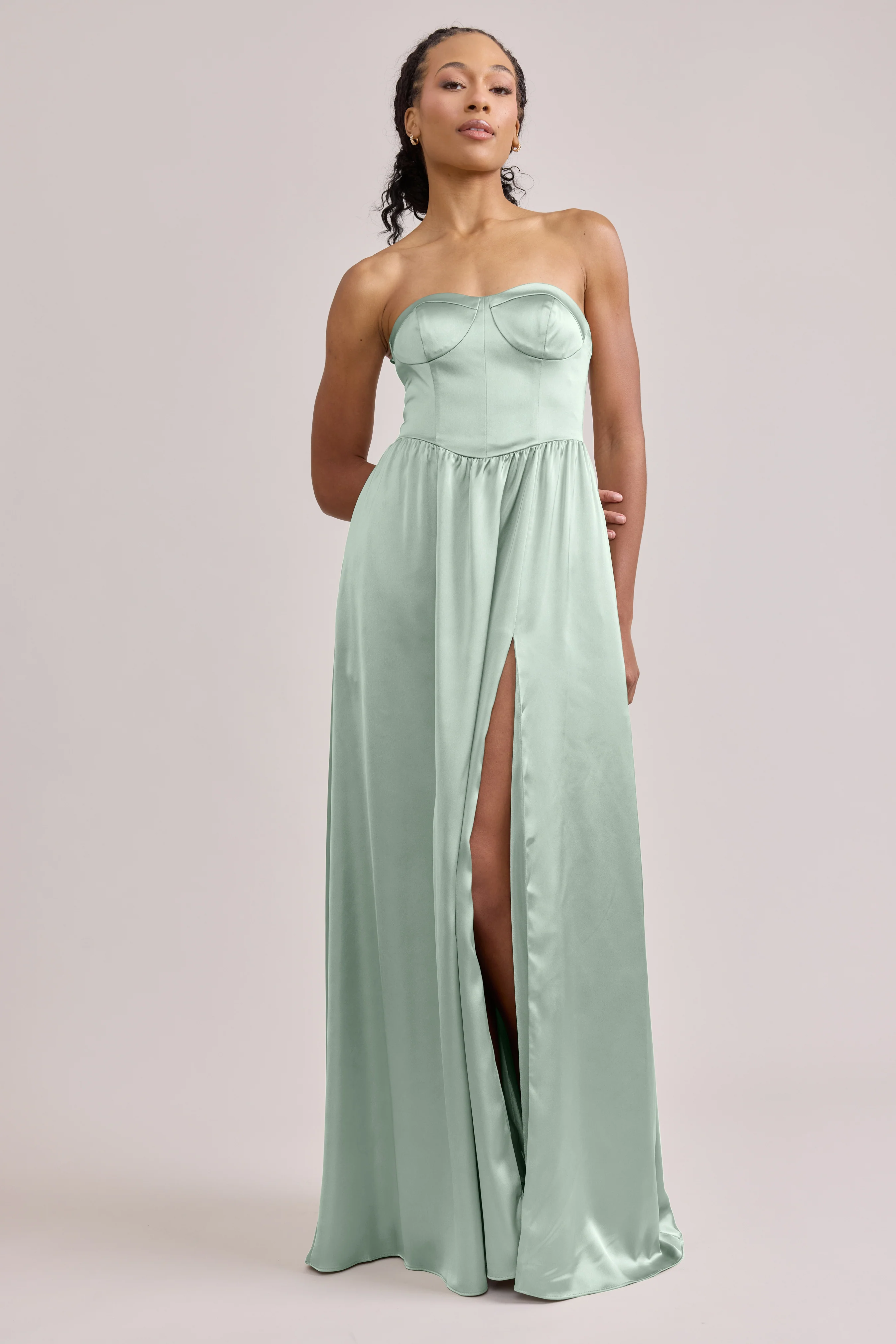 Sydney Satin Dress | Made To Order - Image 135