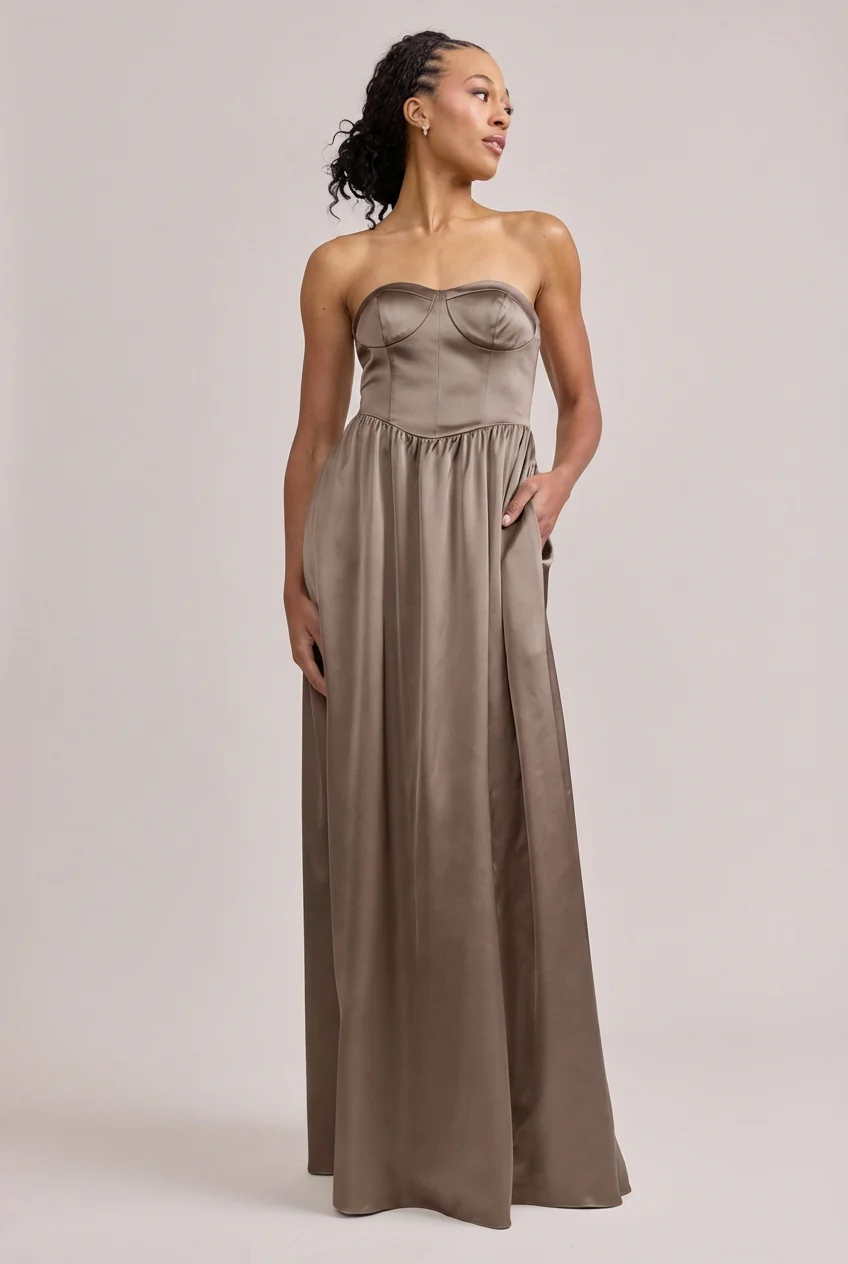 Sydney Satin Dress | Made To Order - Image 216
