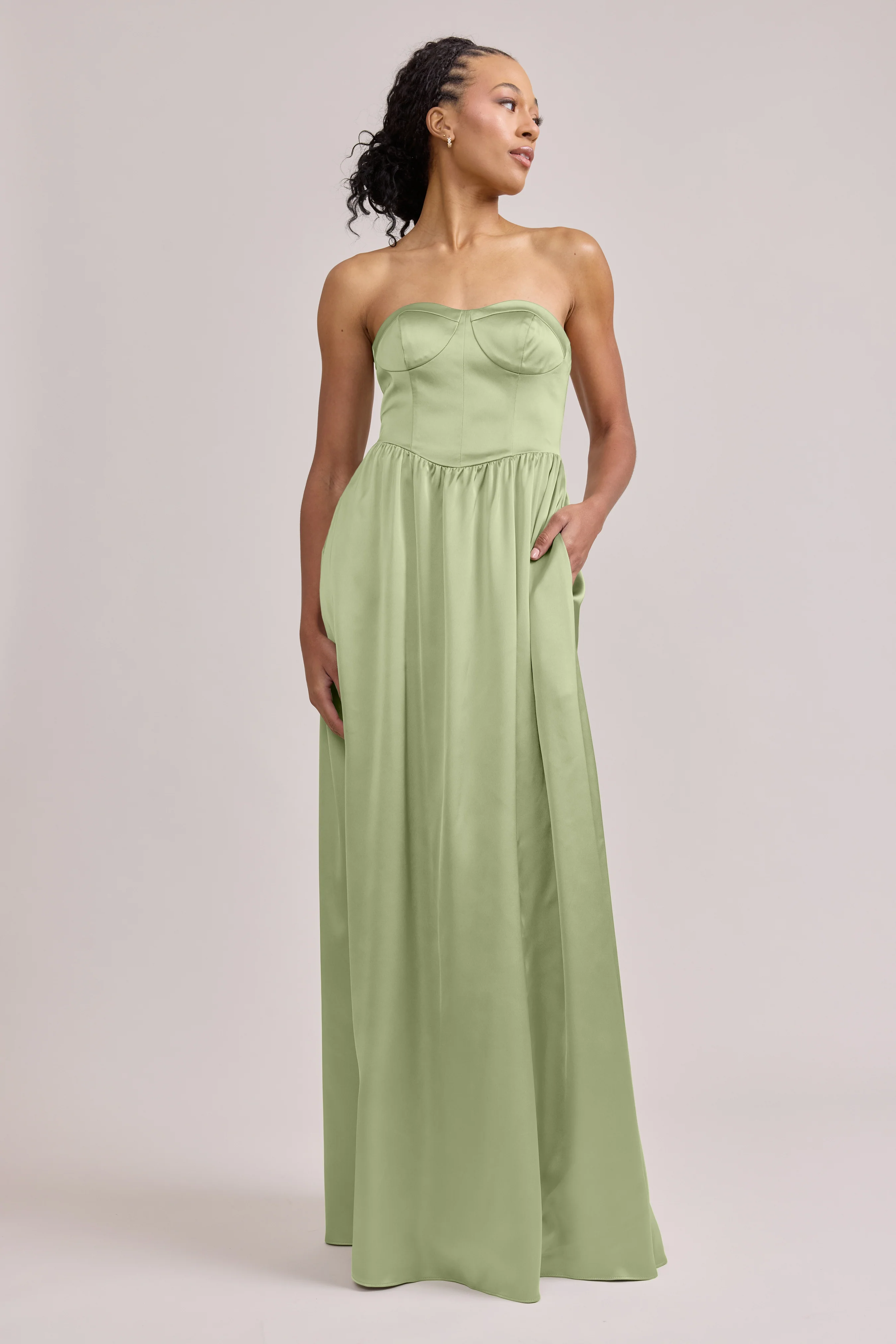 Sydney Satin Dress | Made To Order - Image 87