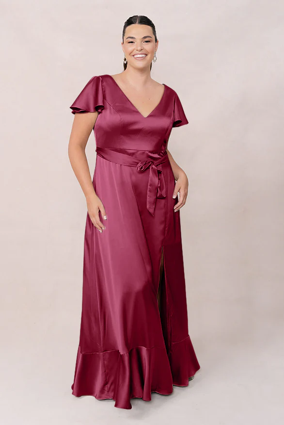 Thalia Satin Dress | Made To Order - Image 11