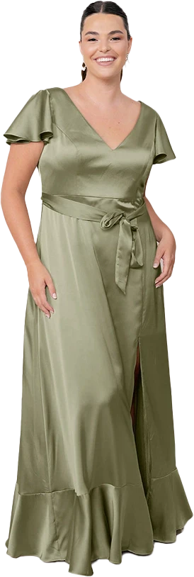 Thalia Satin Dress | Made To Order - Image 123