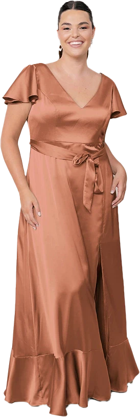 Thalia Satin Dress | Made To Order - Image 156