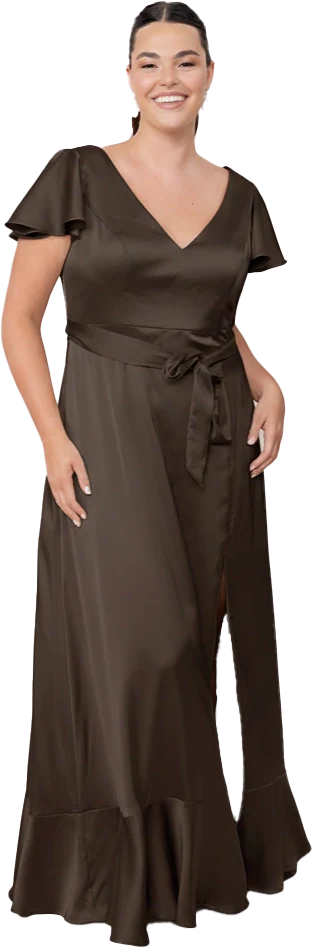 Thalia Satin Dress | Made To Order - Image 177