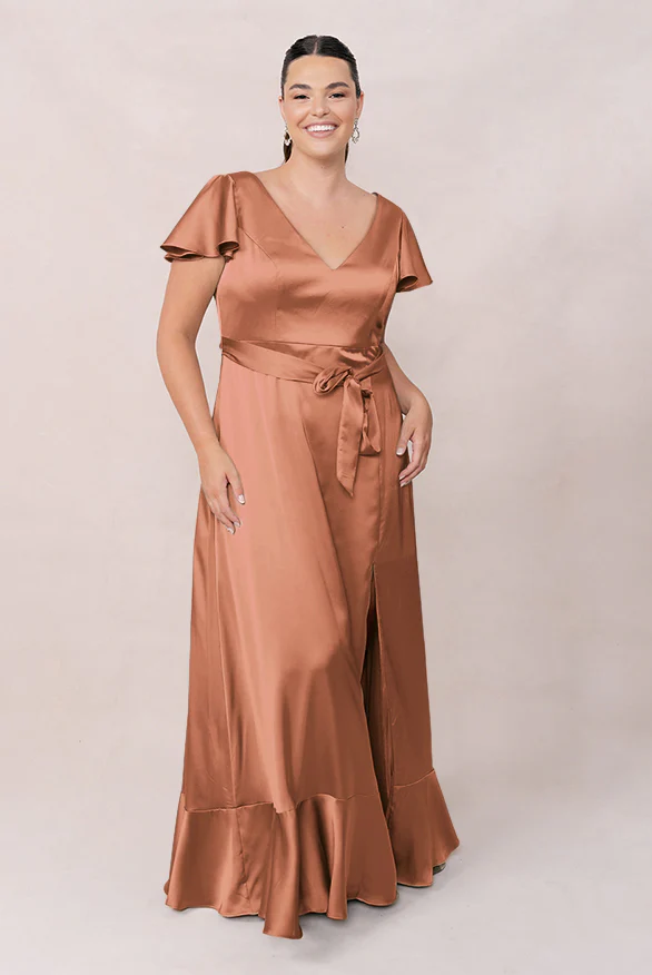 Thalia Satin Dress | Made To Order - Image 25
