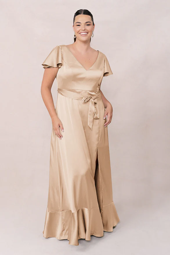 Thalia Satin Dress | Made To Order - Image 47
