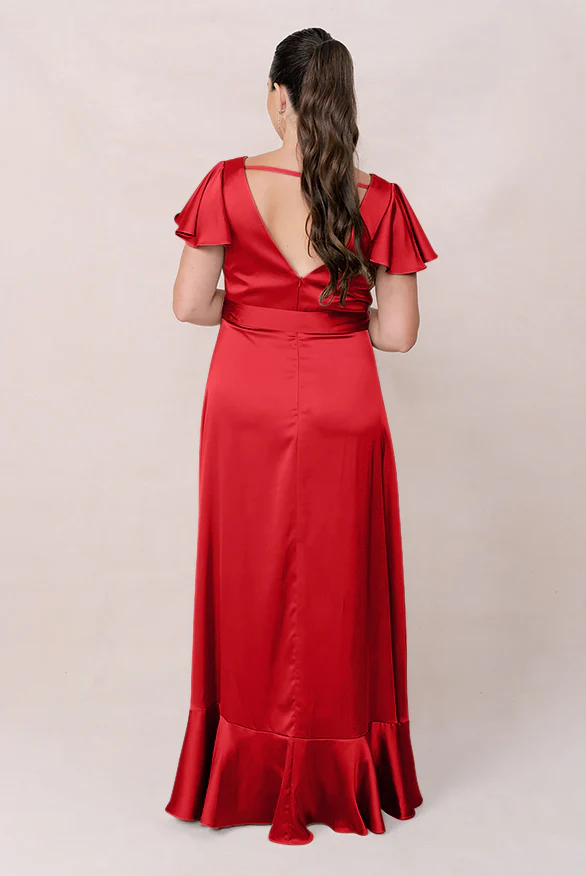 Thalia Satin Dress | Made To Order - Image 78