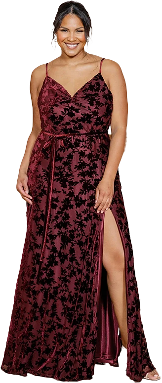 Tilley Floral Burnout Velvet Dress | Made To Order - Image 28