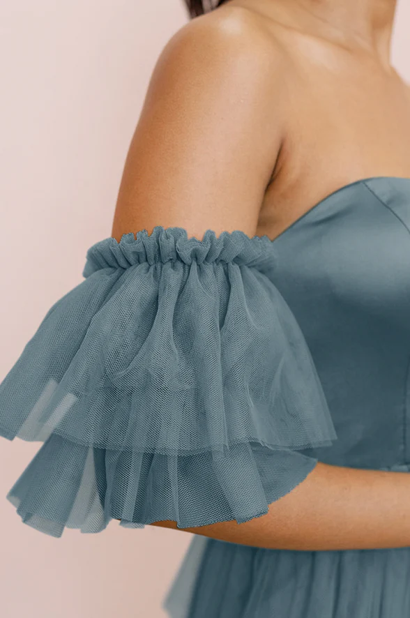 Tulle Tiered Poof Sleeves | Made To Order - Image 17