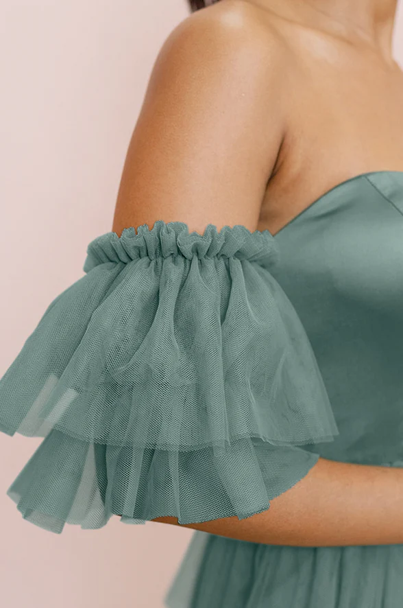 Tulle Tiered Poof Sleeves | Made To Order - Image 26
