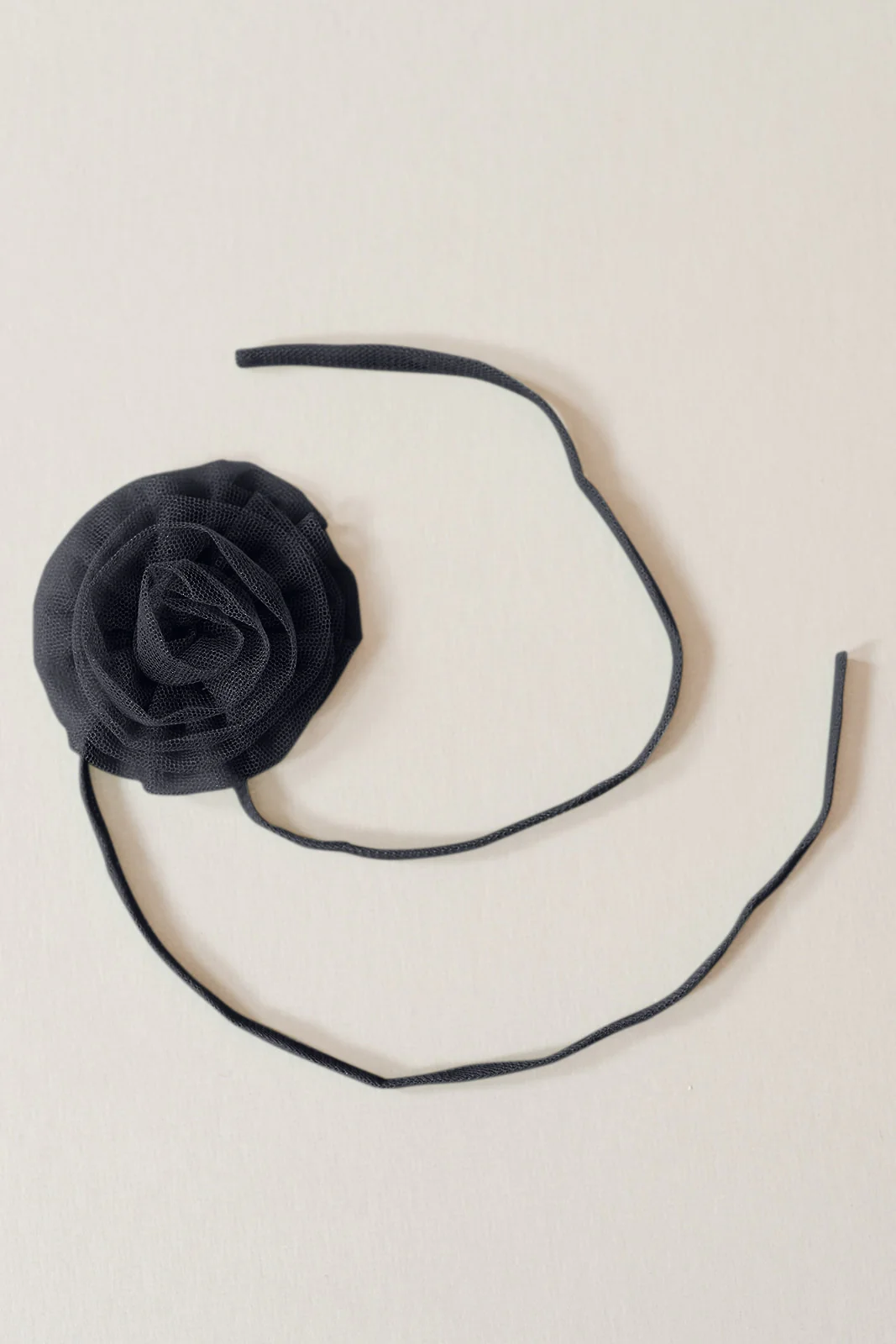 Tulle Rose Neck Tie | Made To Order - Image 4