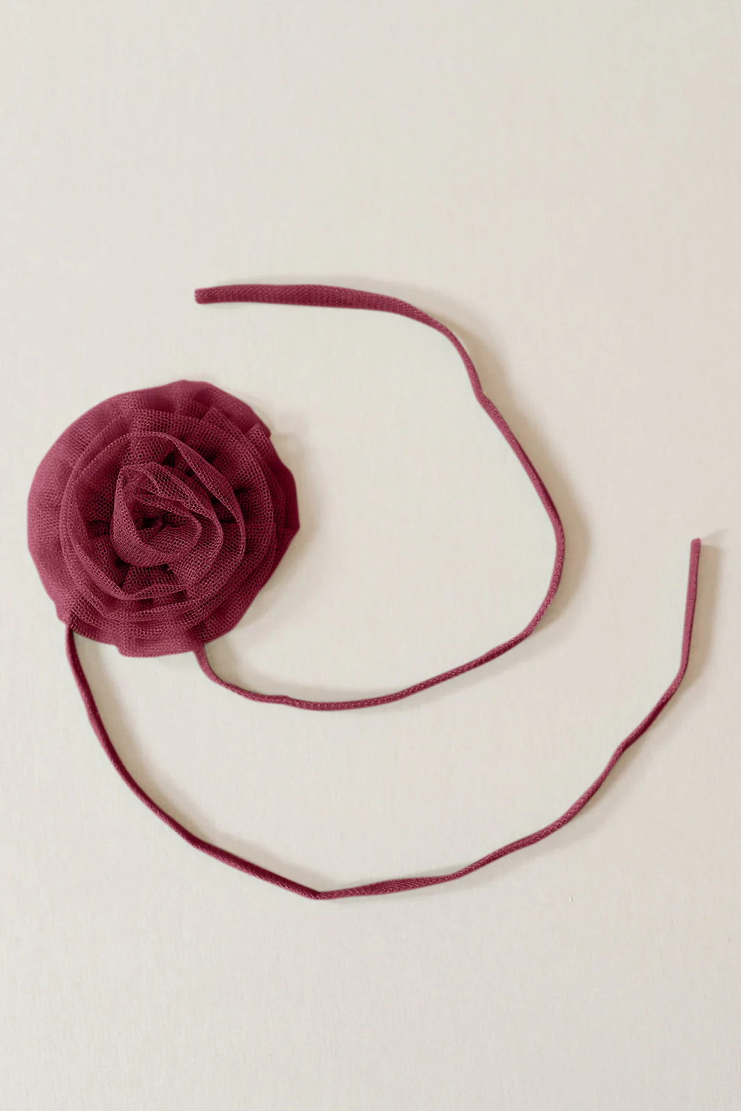 Tulle Rose Neck Tie | Made To Order - Image 6