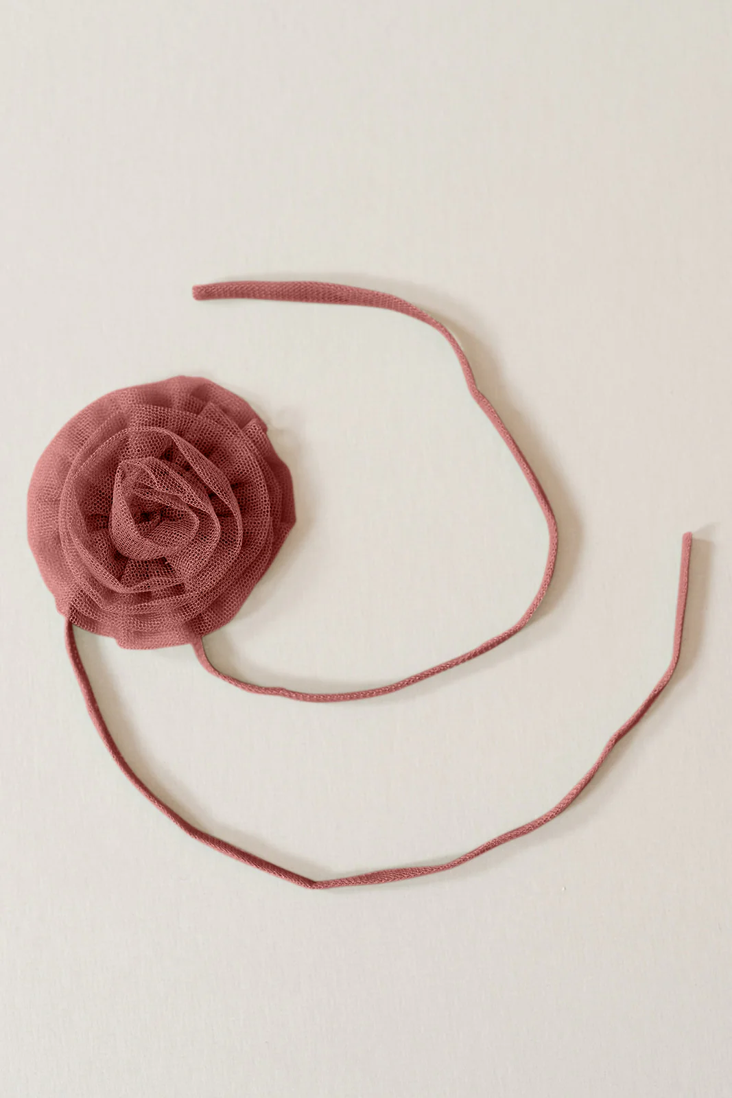 Tulle Rose Neck Tie | Made To Order - Image 9