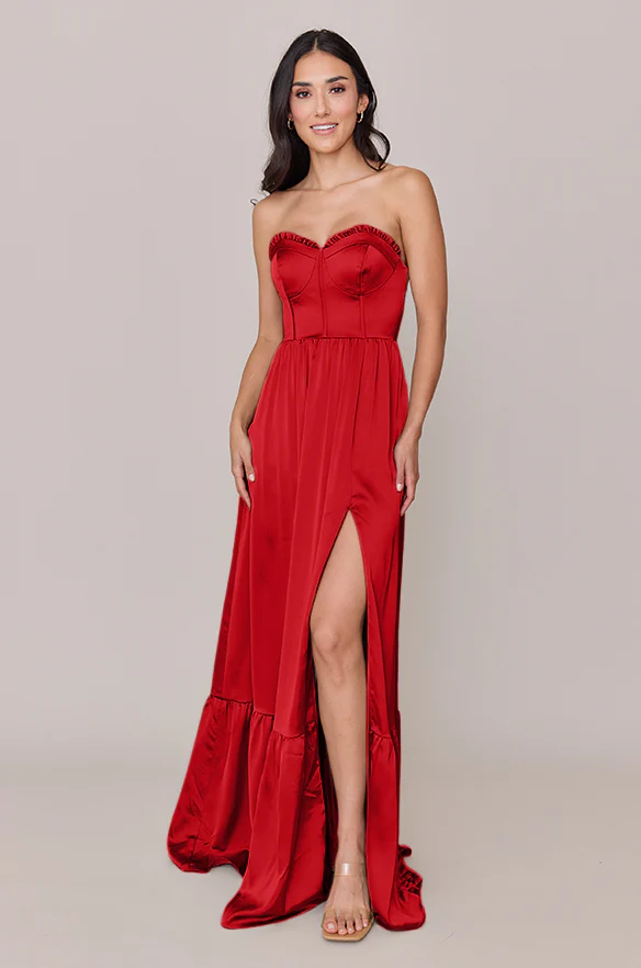 Valentina Satin Dress | Made To Order - Image 122