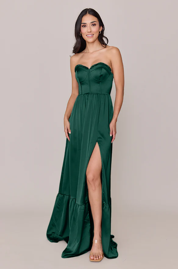 Valentina Satin Dress | Made To Order - Image 43