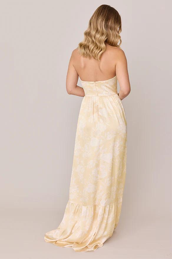 Valentina Satin Floral Print Dress | Made To Order - Image 34