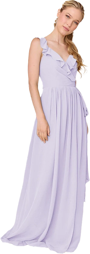Valerie Chiffon Faux Wrap Dress | Made To Order - Image 121