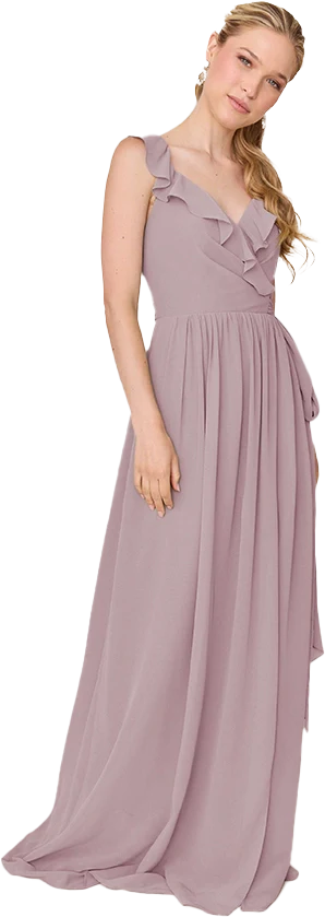 Valerie Chiffon Faux Wrap Dress | Made To Order - Image 124