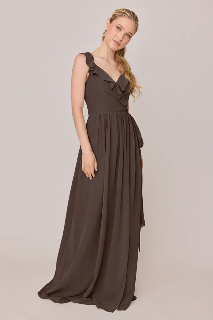 Valerie Chiffon Faux Wrap Dress | Made To Order - Image 162