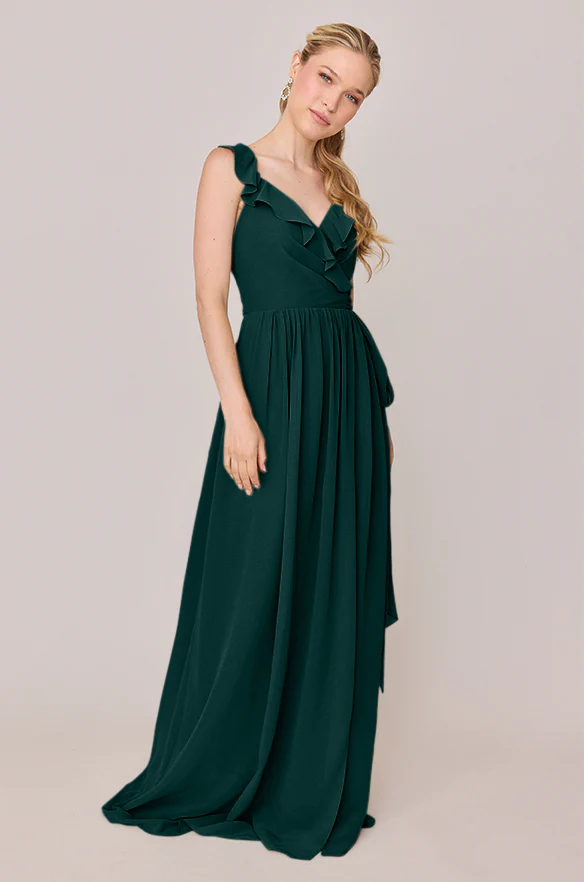 Valerie Chiffon Faux Wrap Dress | Made To Order - Image 24