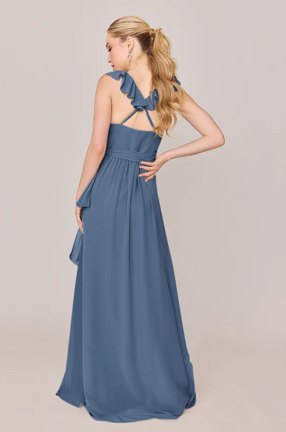 Valerie Chiffon Faux Wrap Dress | Made To Order - Image 33
