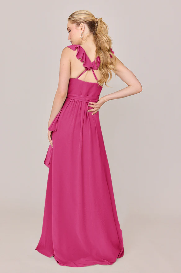 Valerie Chiffon Faux Wrap Dress | Made To Order - Image 43