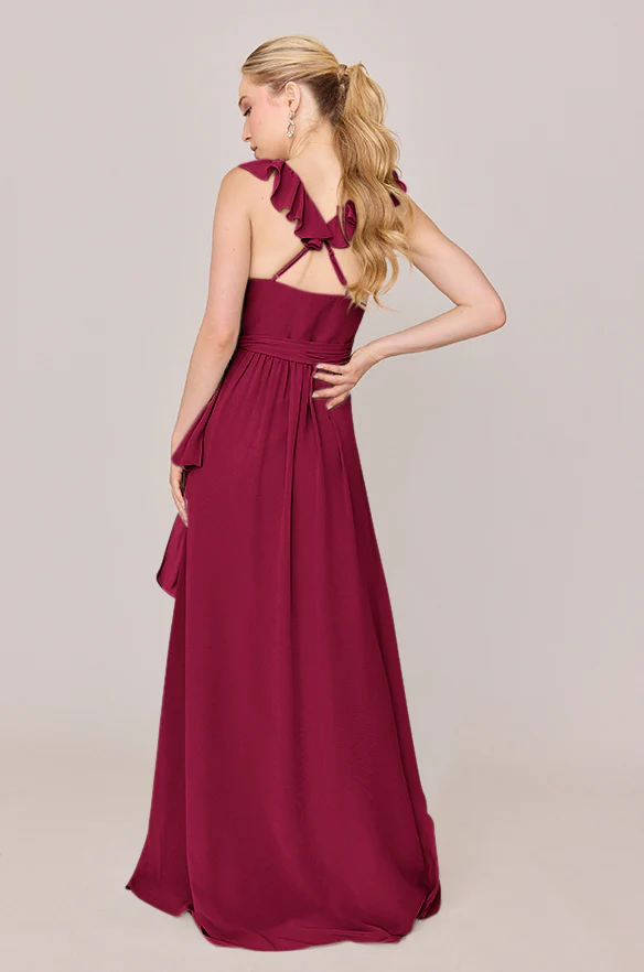 Valerie Chiffon Faux Wrap Dress | Made To Order - Image 53