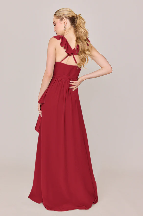 Valerie Chiffon Faux Wrap Dress | Made To Order - Image 63