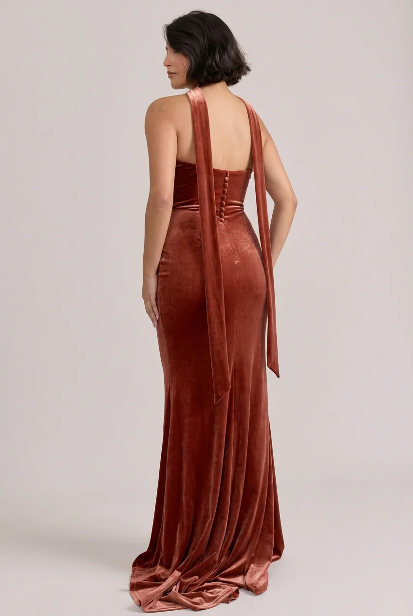 Velvet Skinny Scarf | Made To Order - Image 43