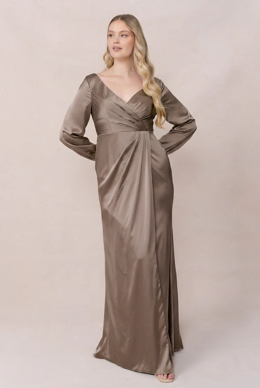 Vera Satin Dress | Made To Order - Image 118
