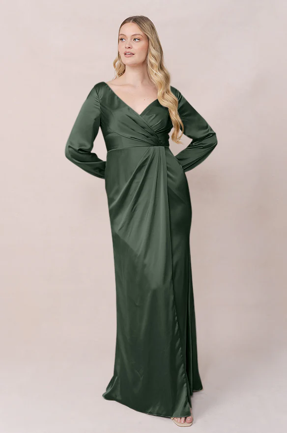 Vera Satin Dress | Made To Order - Image 68