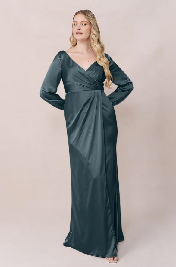 Vera Satin Dress | Made To Order - Image 73