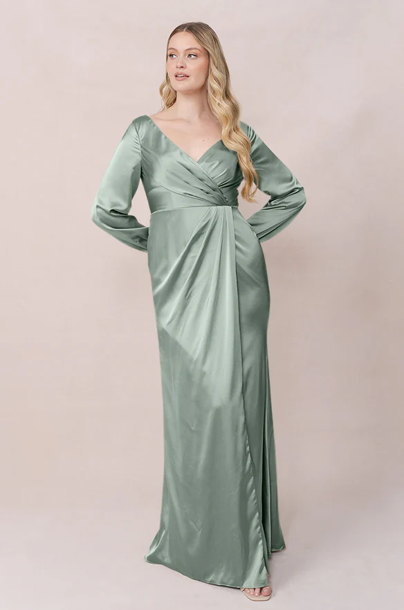 Vera Satin Dress | Made To Order - Image 96