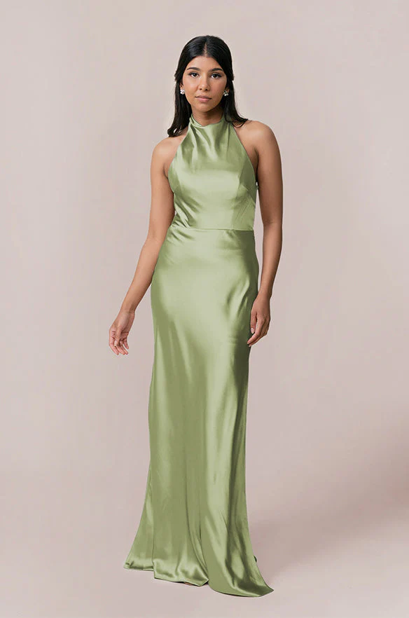Veronica Satin Dress | Made To Order - Image 109