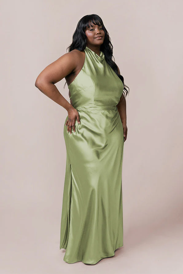 Veronica Satin Dress | Made To Order - Image 110