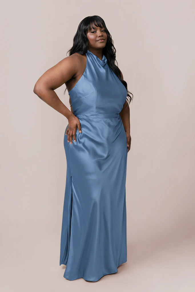 Veronica Satin Dress | Made To Order - Image 115