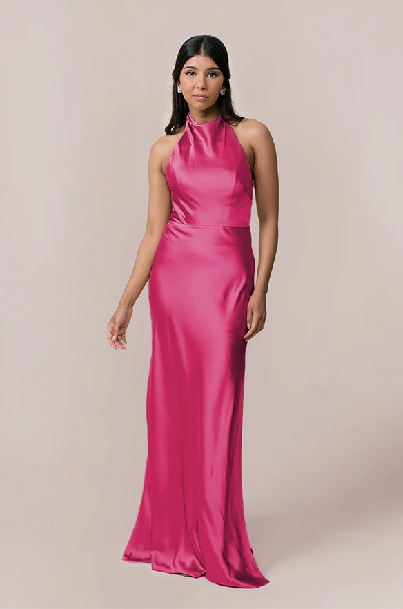 Veronica Satin Dress | Made To Order - Image 46