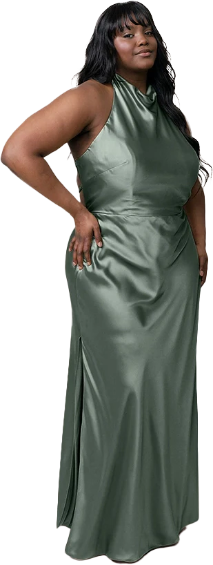 Veronica Satin Dress | Made To Order - Image 99