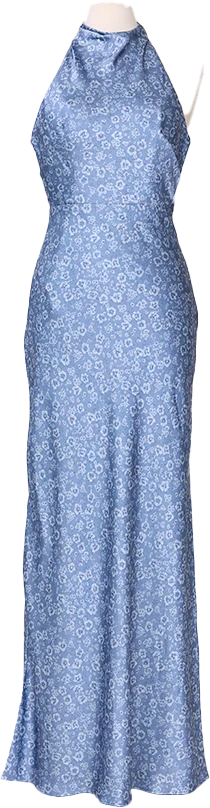 Veronica Satin Floral Print Dress | Made To Order - Image 50