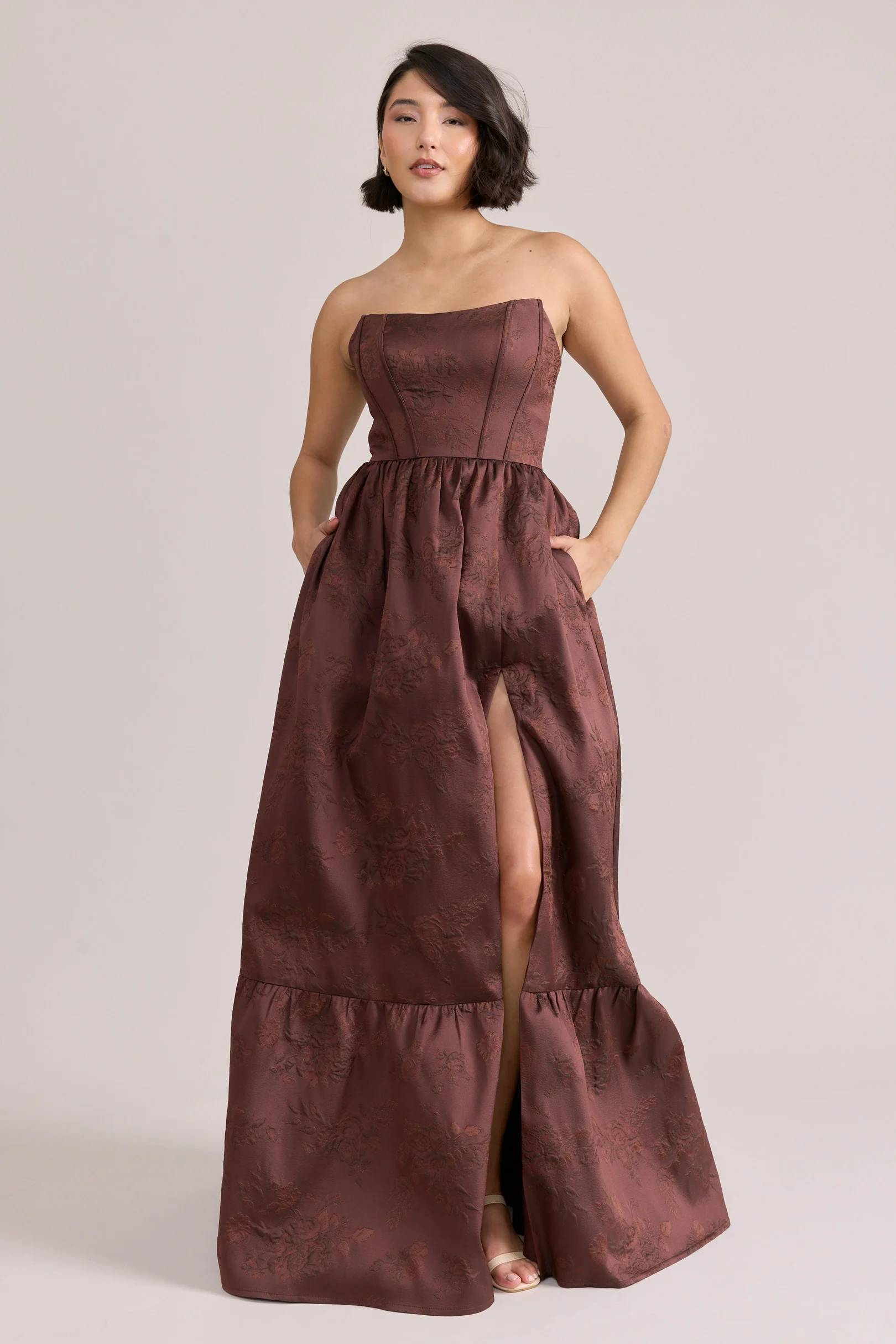 Vienna Jacquard Dress | Made To Order - Image 43