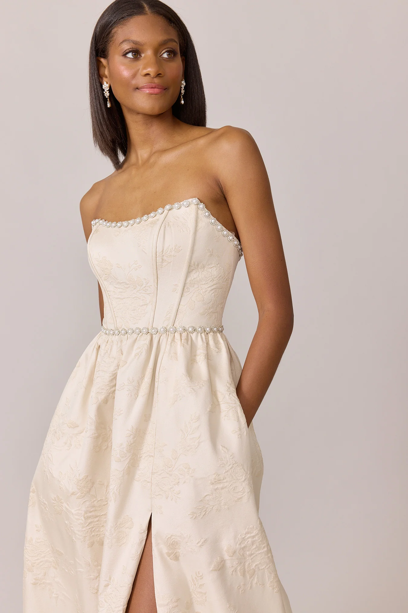 Vienna Luxe Jacquard Dress | Made To Order - Image 17