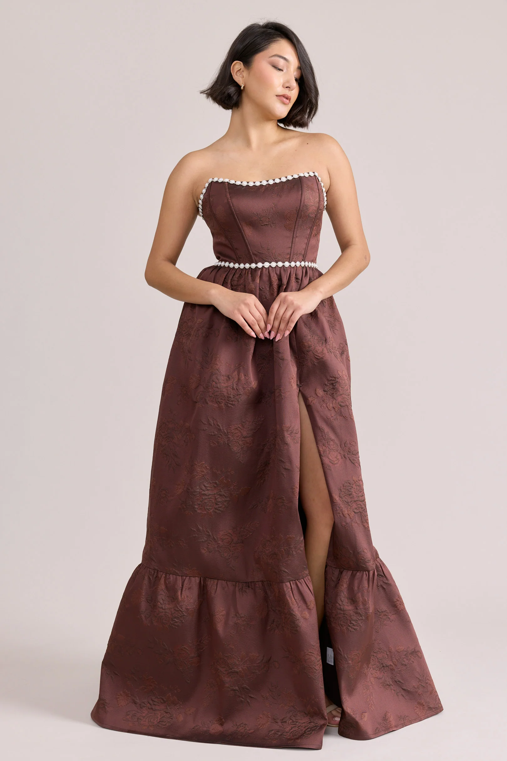 Vienna Luxe Jacquard Dress | Made To Order - Image 44
