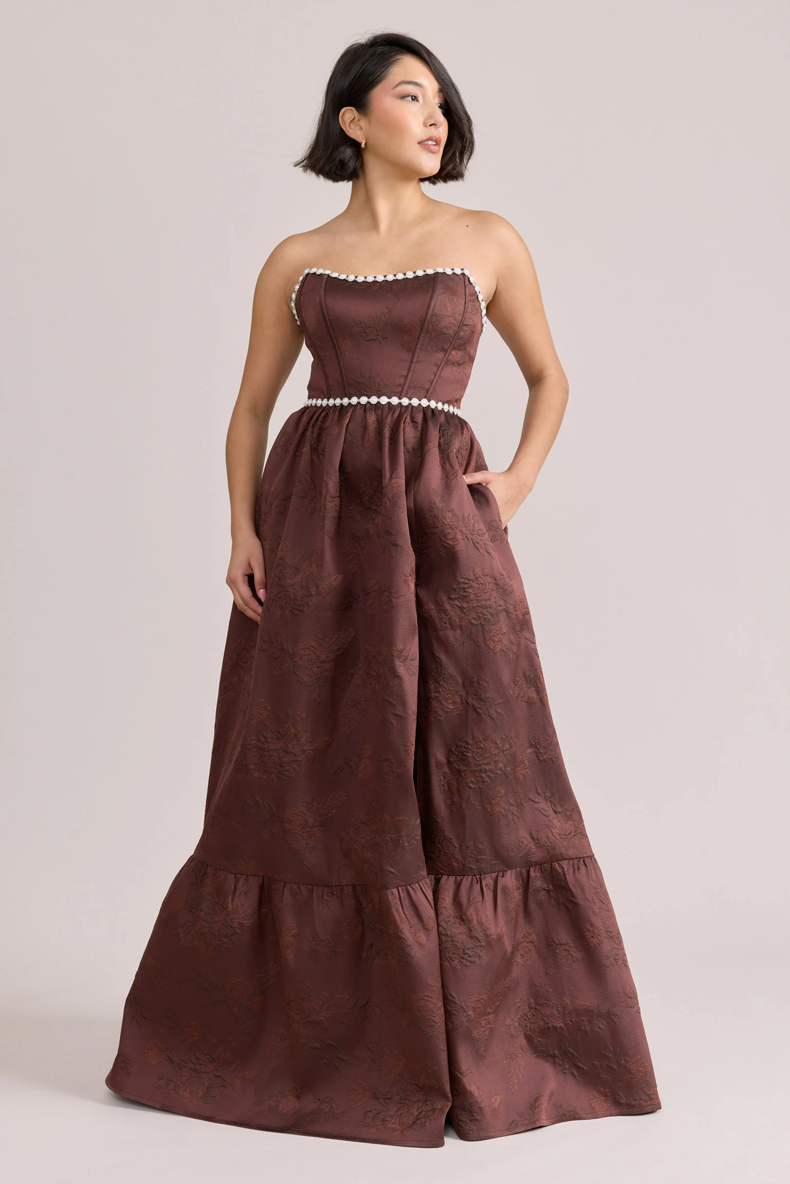 Vienna Luxe Jacquard Dress | Made To Order - Image 46